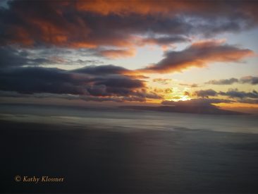 Sunset over Lanai Island