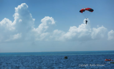 Skydiving into the Blue Hole, Belize