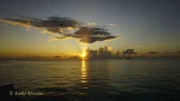 Sunset off Kooddoo Island Maldives